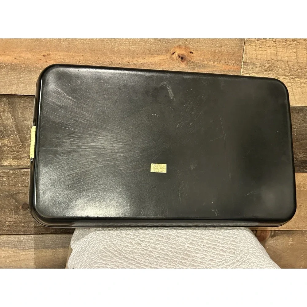 Vintage  3 Piece TOYO Black‎ Lacquer Nesting Tray Set